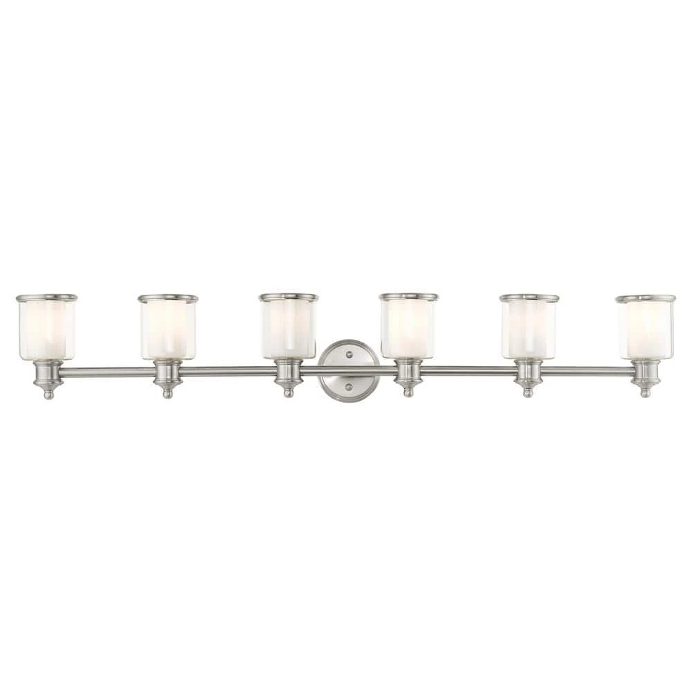 Middlebush 6 Light Brushed Nickel Vanity Sconce by Livex Lighting 1 Middlebush 6 Light Brushed Nickel Vanity Sconce by Livex Lighting