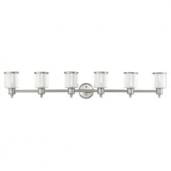 Middlebush 6 Light Brushed Nickel Vanity Sconce by Livex Lighting 18 Middlebush 6 Light Brushed Nickel Vanity Sconce by Livex Lighting -Livex Lighting shop brushed nickel livex lighting vanity lighting 40216 91 c3 1000