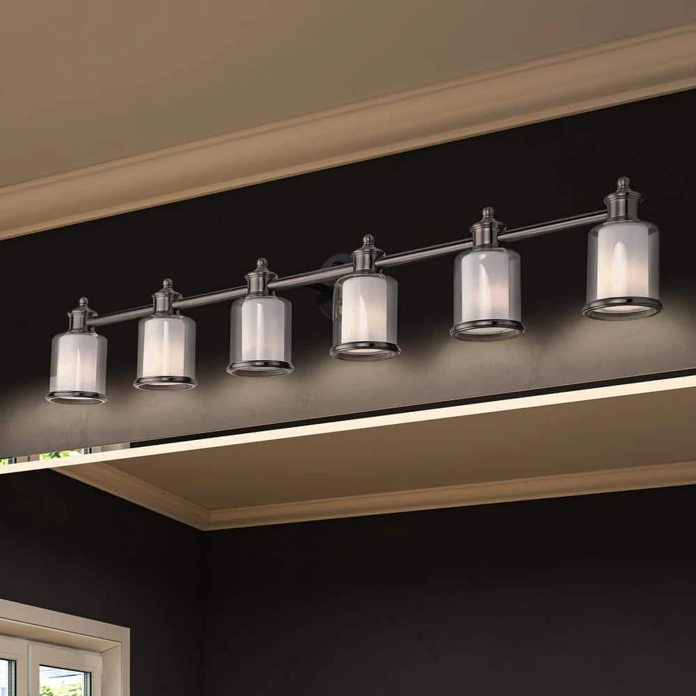 Middlebush 6 Light Brushed Nickel Vanity Sconce by Livex Lighting 2 Middlebush 6 Light Brushed Nickel Vanity Sconce by Livex Lighting - Image 2