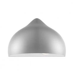 Amador 9.75 in. 1-Light Brushed Nickel Half Moon Sconce by Livex Lighting -Livex Lighting shop brushed nickel livex lighting vanity lighting 40987 91 1f 1000