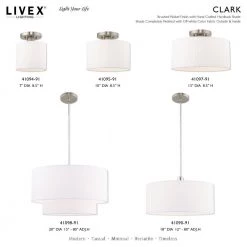 Clark 1 Light Brushed Nickel ADA Wall Sconce by Livex Lighting 25 Clark 1 Light Brushed Nickel ADA Wall Sconce by Livex Lighting -Livex Lighting shop brushed nickel livex lighting vanity lighting 41093 91 31 1000