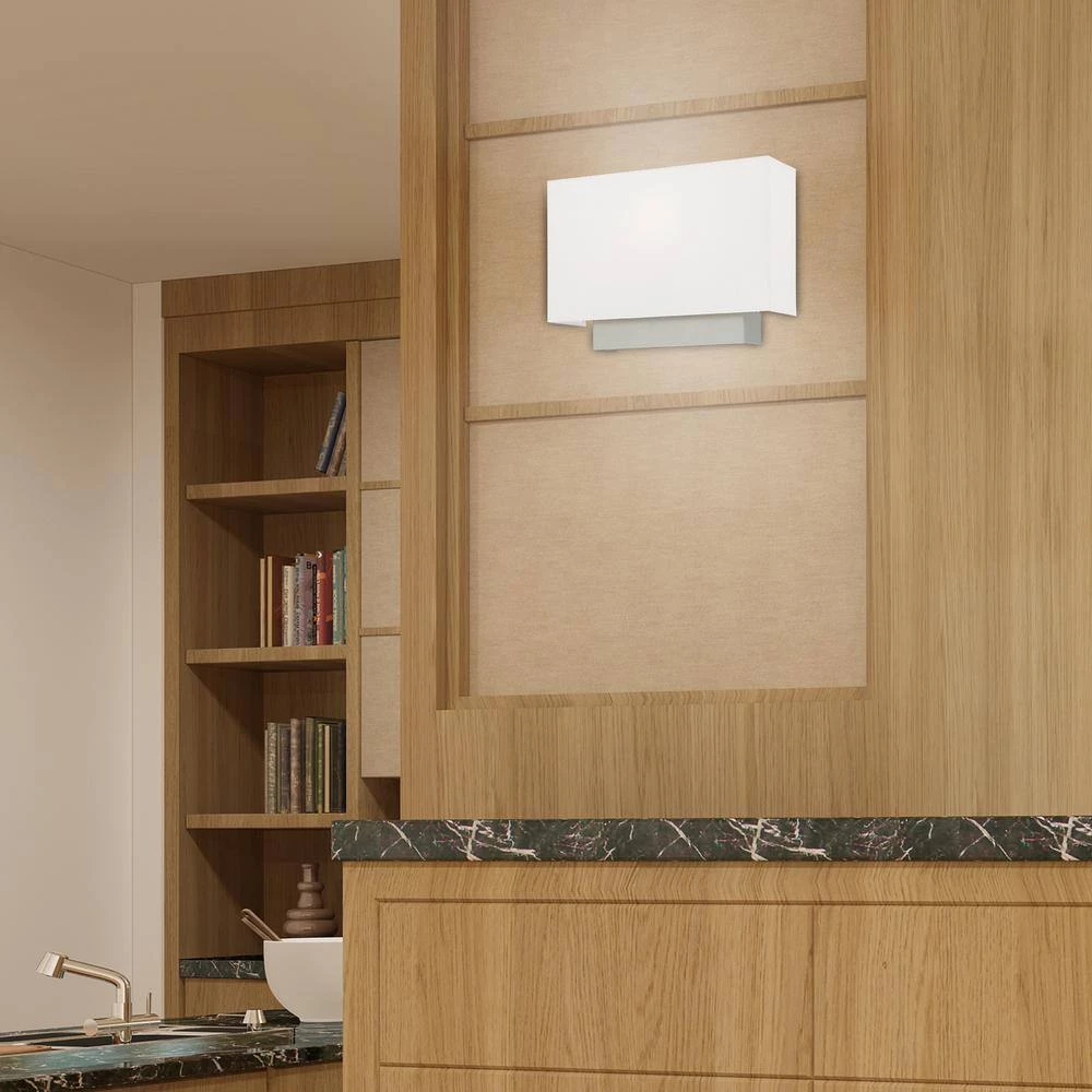 Clark 1 Light Brushed Nickel ADA Wall Sconce by Livex Lighting 3 Clark 1 Light Brushed Nickel ADA Wall Sconce by Livex Lighting - Image 3