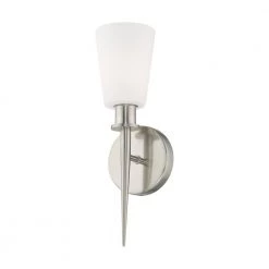 Witten 1 Light Brushed Nickel ADA Wall Sconce by Livex Lighting -Livex Lighting shop brushed nickel livex lighting vanity lighting 41691 91 1f 1000