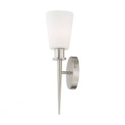 Witten 1 Light Brushed Nickel ADA Wall Sconce by Livex Lighting -Livex Lighting shop brushed nickel livex lighting vanity lighting 41691 91 44 1000