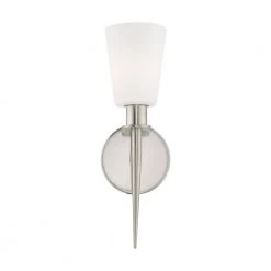 Witten 1 Light Brushed Nickel ADA Wall Sconce by Livex Lighting -Livex Lighting shop brushed nickel livex lighting vanity lighting 41691 91 4f 1000
