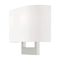 Hayworth 2-Light Brushed Nickel ADA Wall Sconce by Livex Lighting -Livex Lighting shop brushed nickel livex lighting vanity lighting 42401 91 44 1000