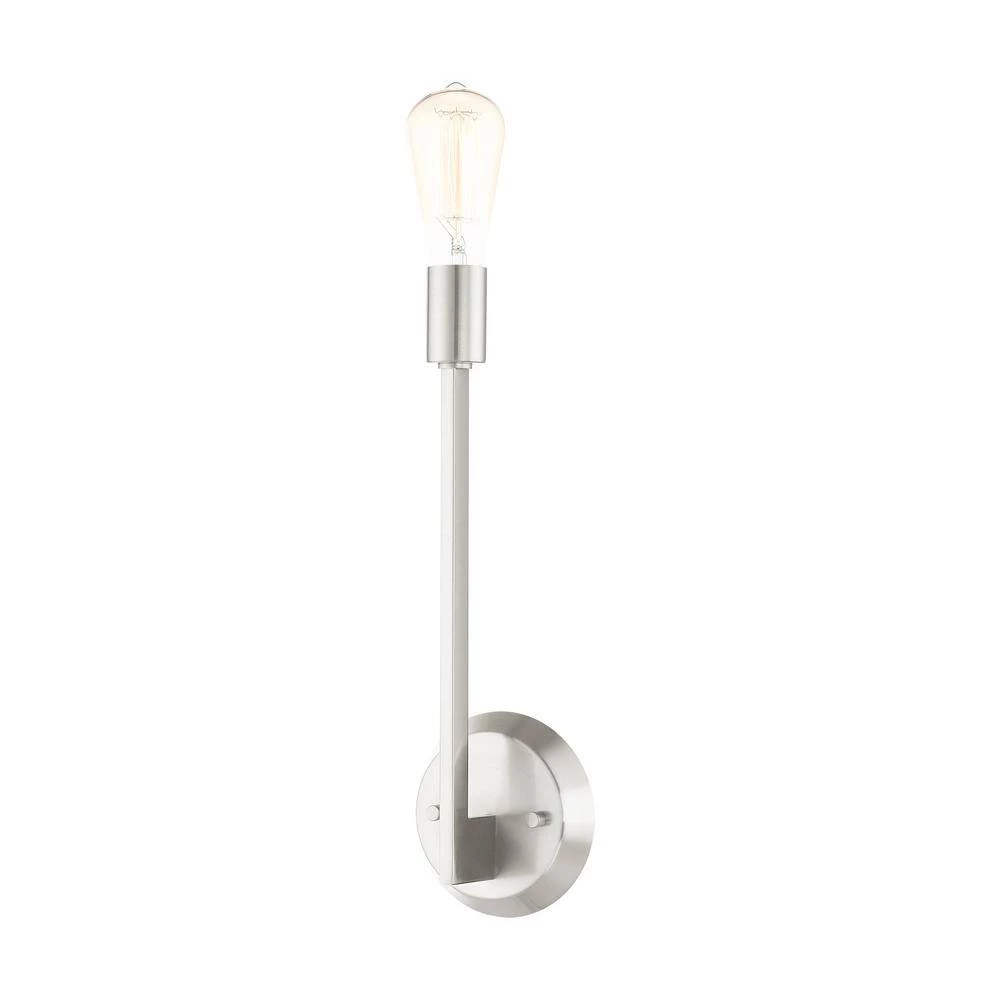 Prague 1 Light Brushed Nickel Sconce by Livex Lighting 8 Prague 1 Light Brushed Nickel Sconce by Livex Lighting - Image 8
