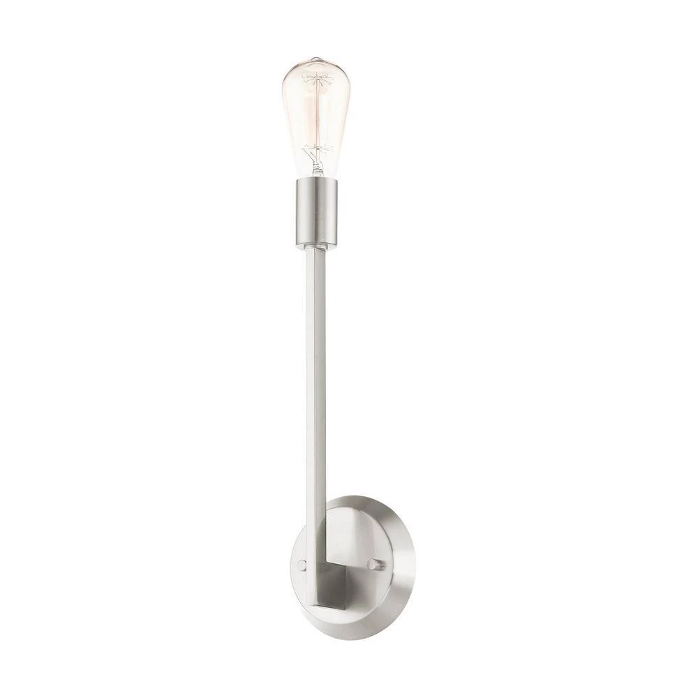 Prague 1 Light Brushed Nickel Sconce by Livex Lighting 9 Prague 1 Light Brushed Nickel Sconce by Livex Lighting - Image 9