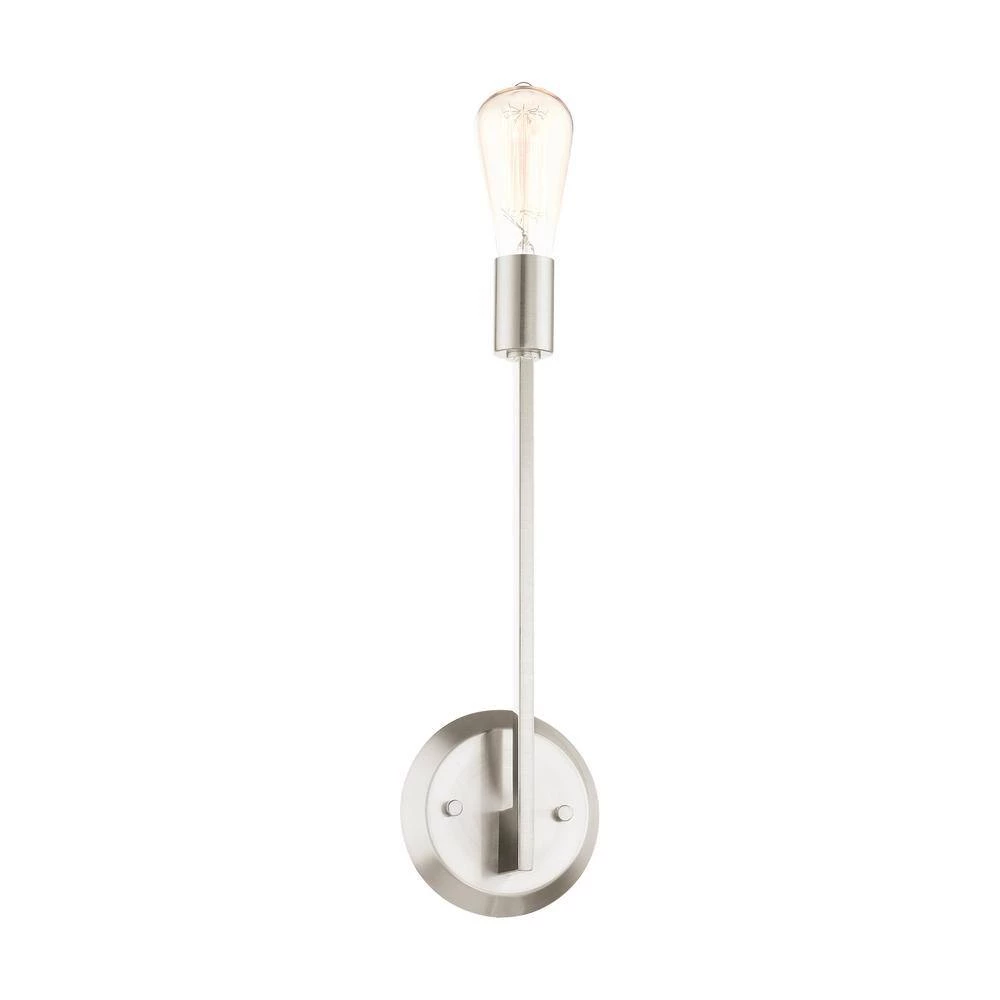 Prague 1 Light Brushed Nickel Sconce by Livex Lighting 7 Prague 1 Light Brushed Nickel Sconce by Livex Lighting - Image 7