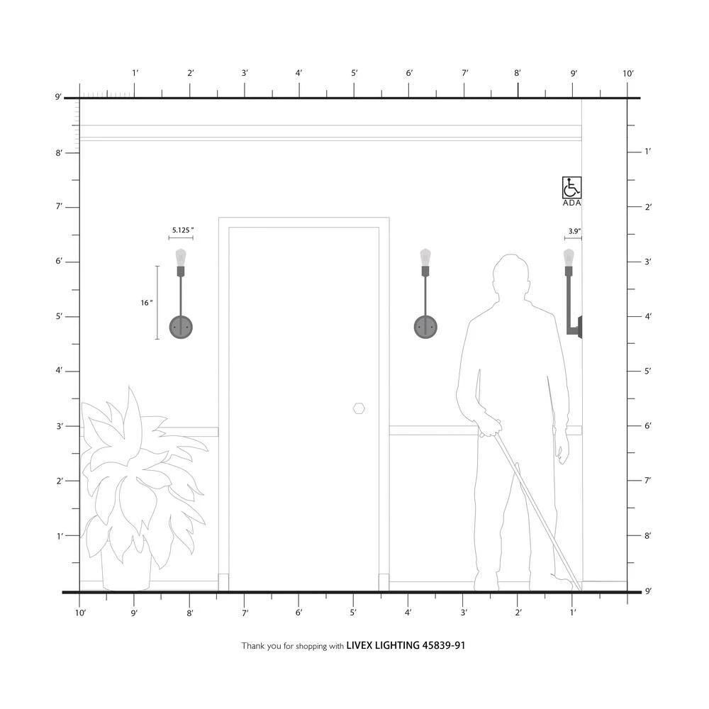 Prague 1 Light Brushed Nickel Sconce by Livex Lighting 4 Prague 1 Light Brushed Nickel Sconce by Livex Lighting - Image 4