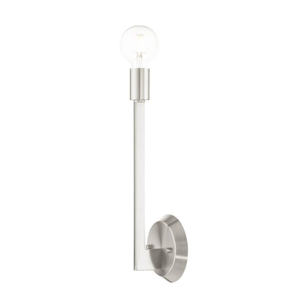 Prague 1 Light Brushed Nickel Sconce by Livex Lighting 11 Prague 1 Light Brushed Nickel Sconce by Livex Lighting - Image 11