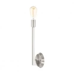 Prague 1 Light Brushed Nickel Sconce by Livex Lighting 17 Prague 1 Light Brushed Nickel Sconce by Livex Lighting -Livex Lighting shop brushed nickel livex lighting vanity lighting 45839 91 c3 1000