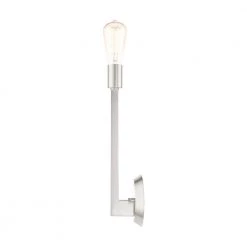 Prague 1 Light Brushed Nickel Sconce by Livex Lighting 21 Prague 1 Light Brushed Nickel Sconce by Livex Lighting -Livex Lighting shop brushed nickel livex lighting vanity lighting 45839 91 fa 1000