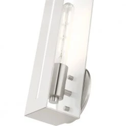 Soma 1 Light Brushed Nickel ADA Single Sconce by Livex Lighting -Livex Lighting shop brushed nickel livex lighting vanity lighting 45953 91 4f 1000