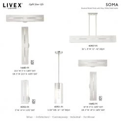 Soma 1 Light Brushed Nickel ADA Single Sconce by Livex Lighting -Livex Lighting shop brushed nickel livex lighting vanity lighting 45953 91 d4 1000