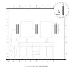 Noria 2 Light Brushed Nickel ADA Sconce by Livex Lighting -Livex Lighting shop brushed nickel livex lighting vanity lighting 46252 91 66 1000