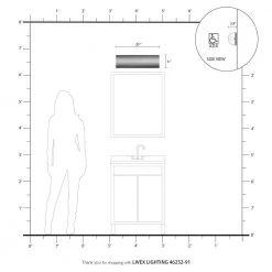 Noria 2 Light Brushed Nickel ADA Sconce by Livex Lighting -Livex Lighting shop brushed nickel livex lighting vanity lighting 46252 91 77 1000