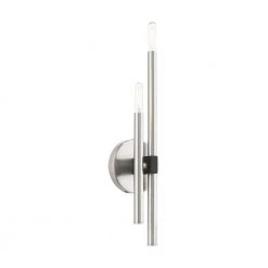 Denmark 2 Light Brushed Nickel ADA Double Sconce by Livex Lighting -Livex Lighting shop brushed nickel livex lighting vanity lighting 49342 91 44 1000