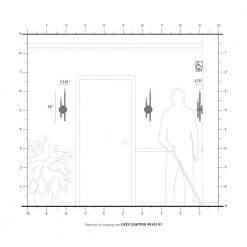 Denmark 2 Light Brushed Nickel ADA Double Sconce by Livex Lighting -Livex Lighting shop brushed nickel livex lighting vanity lighting 49342 91 77 1000