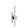 Helsinki 2 Light Brushed Nickel ADA Double Sconce by Livex Lighting