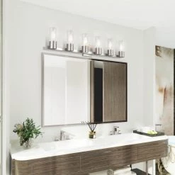 Midtown 6 Light Brushed Nickel Bath Vanity by Livex Lighting -Livex Lighting shop brushed nickel livex lighting vanity lighting 50685 91 1d 1000