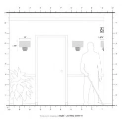 Pierson 13 in. 2-Light Brushed Nickel ADA Sconce with Oatmeal Color Fabric Shade by Livex Lighting -Livex Lighting shop brushed nickel livex lighting vanity lighting 50994 91 d4 1000