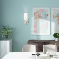 Carlisle 1-Light Brushed Nickel ADA Wall Sconce by Livex Lighting -Livex Lighting shop brushed nickel livex lighting vanity lighting 51030 91 1d 1000