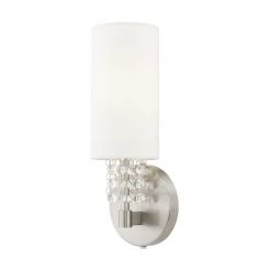 Carlisle 1-Light Brushed Nickel ADA Wall Sconce by Livex Lighting