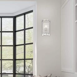 Elizabeth 1 Light Brushed Nickel ADA Wall Sconce by Livex Lighting -Livex Lighting shop brushed nickel livex lighting vanity lighting 51061 91 40 1000