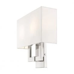 Hollborn 2 Light Brushed Nickel Wall Sconce by Livex Lighting -Livex Lighting shop brushed nickel livex lighting vanity lighting 51103 91 1f 1000