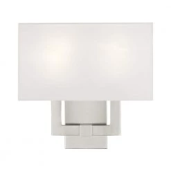 Hollborn 2 Light Brushed Nickel Wall Sconce by Livex Lighting -Livex Lighting shop brushed nickel livex lighting vanity lighting 51103 91 44 1000