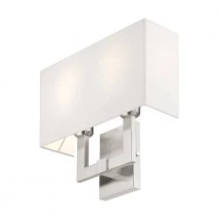 Hollborn 2 Light Brushed Nickel Wall Sconce by Livex Lighting -Livex Lighting shop brushed nickel livex lighting vanity lighting 51103 91 4f 1000