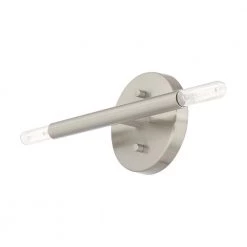 Copenhagen 2 Light Brushed Nickel ADA Wall Sconce by Livex Lighting -Livex Lighting shop brushed nickel livex lighting vanity lighting 51172 91 44 1000