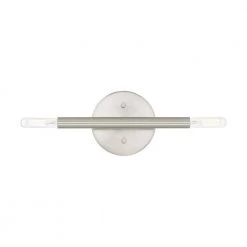 Copenhagen 2 Light Brushed Nickel ADA Wall Sconce by Livex Lighting -Livex Lighting shop brushed nickel livex lighting vanity lighting 51172 91 4f 1000