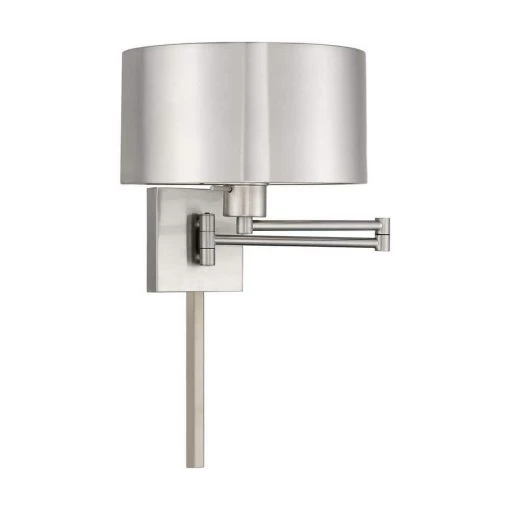 Swing Arm Wall Lamps 1 Light Brushed Nickel Swing Arm Wall Lamp by Livex Lighting -Livex Lighting shop brushed nickel livex lighting wall lamps 40034 91 64 1000