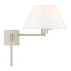 Swing Arm Wall Lamps 1 Light Brushed Nickel Swing Arm Wall Lamp by Livex Lighting -Livex Lighting shop brushed nickel livex lighting wall lamps 40039 91 44 1000