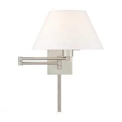 Swing Arm Wall Lamps 1 Light Brushed Nickel Swing Arm Wall Lamp by Livex Lighting -Livex Lighting shop brushed nickel livex lighting wall lamps 40039 91 4f 1000