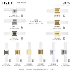 Aero 1 Light Brushed Nickel ADA Wall Sconce by Livex Lighting -Livex Lighting shop brushed nickel livex lighting wall sconces 10101 91 31 1000