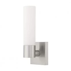 Aero 1 Light Brushed Nickel ADA Wall Sconce by Livex Lighting -Livex Lighting shop brushed nickel livex lighting wall sconces 10101 91 c3 1000