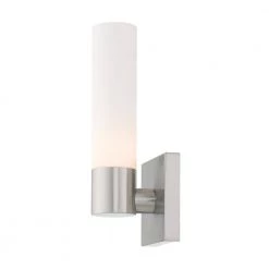 Aero 1 Light Brushed Nickel ADA Wall Sconce by Livex Lighting -Livex Lighting shop brushed nickel livex lighting wall sconces 10101 91 fa 1000