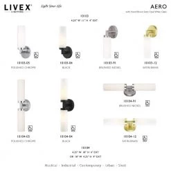 Aero 1 Light Brushed Nickel ADA Wall Sconce by Livex Lighting -Livex Lighting shop brushed nickel livex lighting wall sconces 10103 91 d4 1000