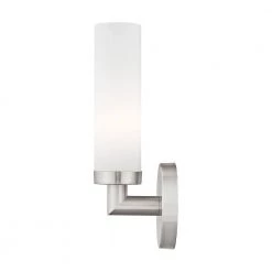 Aero 1 Light Brushed Nickel ADA Wall Sconce by Livex Lighting -Livex Lighting shop brushed nickel livex lighting wall sconces 10103 91 fa 1000