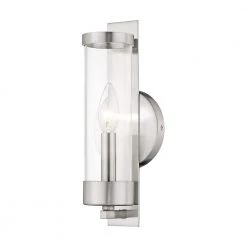 Castleton 1 Light Brushed Nickel ADA Wall Sconce by Livex Lighting
