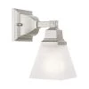 Mission 1 Light Brushed Nickel Wall Sconce by Livex Lighting