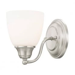 Somerville 1 Light Brushed Nickel Wall Sconce by Livex Lighting -Livex Lighting shop brushed nickel livex lighting wall sconces 13671 91 1f 1000