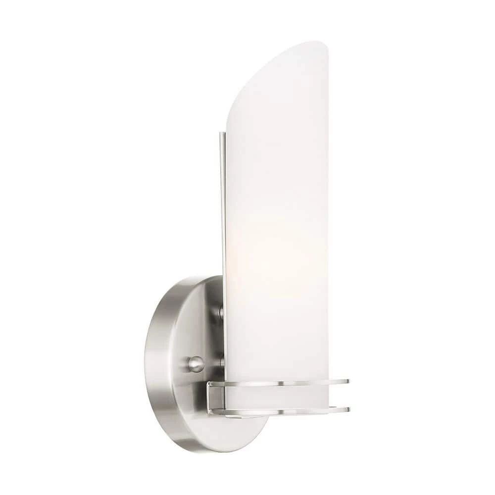 Pelham 1 Light Brushed Nickel Bath Vanity/Wall Sconce by Livex Lighting 1 Pelham 1 Light Brushed Nickel Bath Vanity/Wall Sconce by Livex Lighting