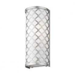 Arabesque 1 Light Brushed Nickel ADA Wall Sconce by Livex Lighting -Livex Lighting shop brushed nickel livex lighting wall sconces 41100 91 fa 1000