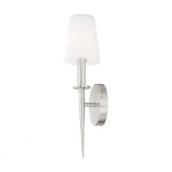 Witten 1-Light Brushed Nickel ADA Wall Sconce by Livex Lighting -Livex Lighting shop brushed nickel livex lighting wall sconces 41692 91 fa 1000