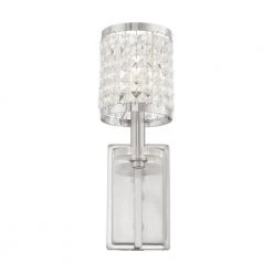 Grammercy 1 Light Brushed Nickel Wall Sconce by Livex Lighting -Livex Lighting shop brushed nickel livex lighting wall sconces 50561 91 1f 1000