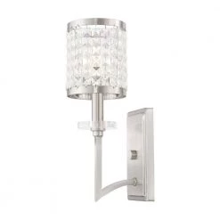 Grammercy 1 Light Brushed Nickel Wall Sconce by Livex Lighting -Livex Lighting shop brushed nickel livex lighting wall sconces 50561 91 44 1000